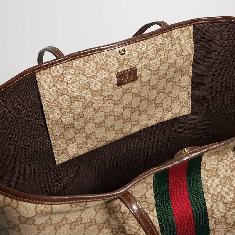 Gucci Ophidia Beige Ebony GG Supreme tote — AAA Quality Replica