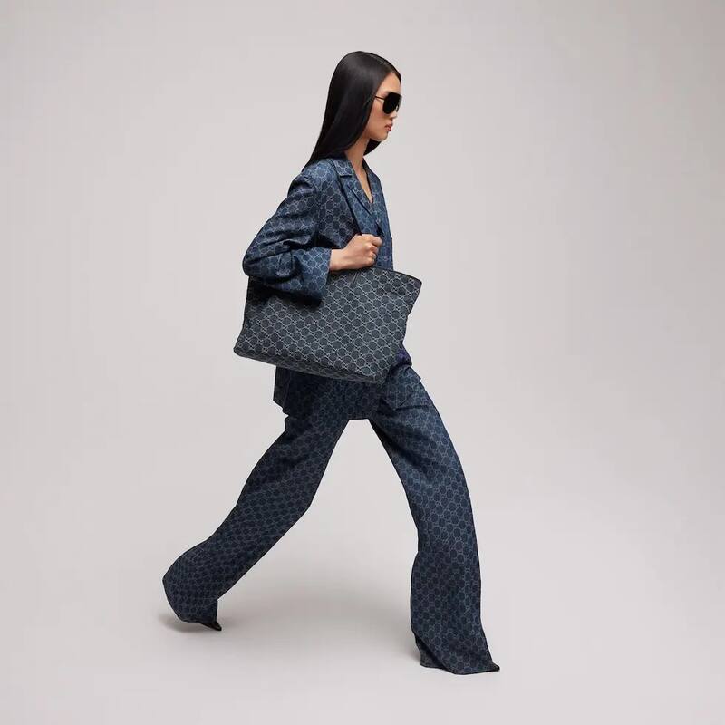 Gucci Blue GG denim tote — 1:1 Replica