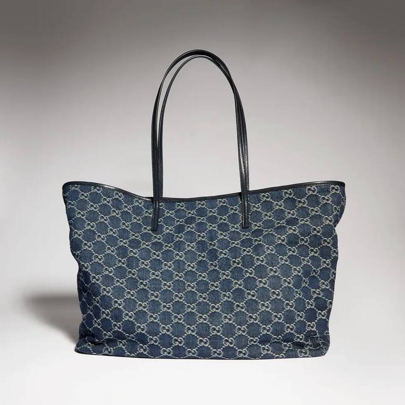 Gucci Blue GG denim tote — 1:1 Replica