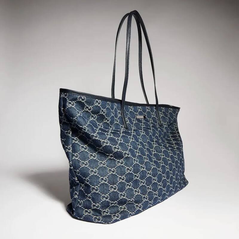 Gucci Blue GG denim tote — 1:1 Replica