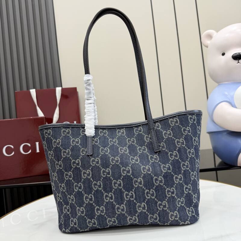 Gucci Blue GG denim tote — 1:1 Replica
