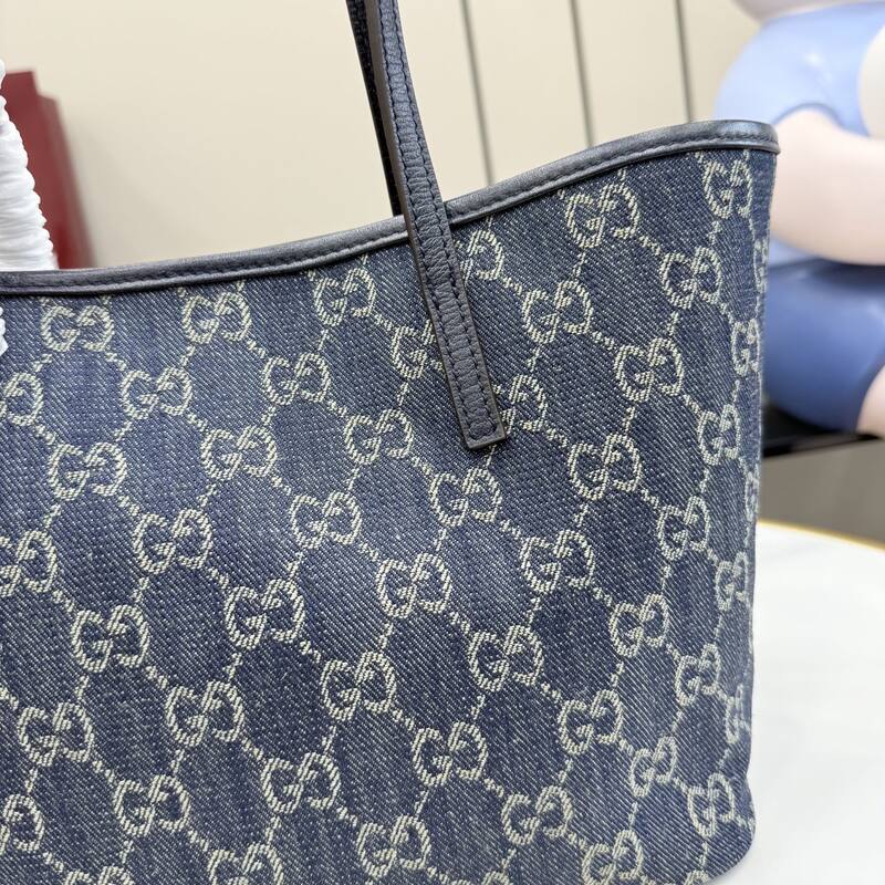 Gucci Blue GG denim tote — 1:1 Replica