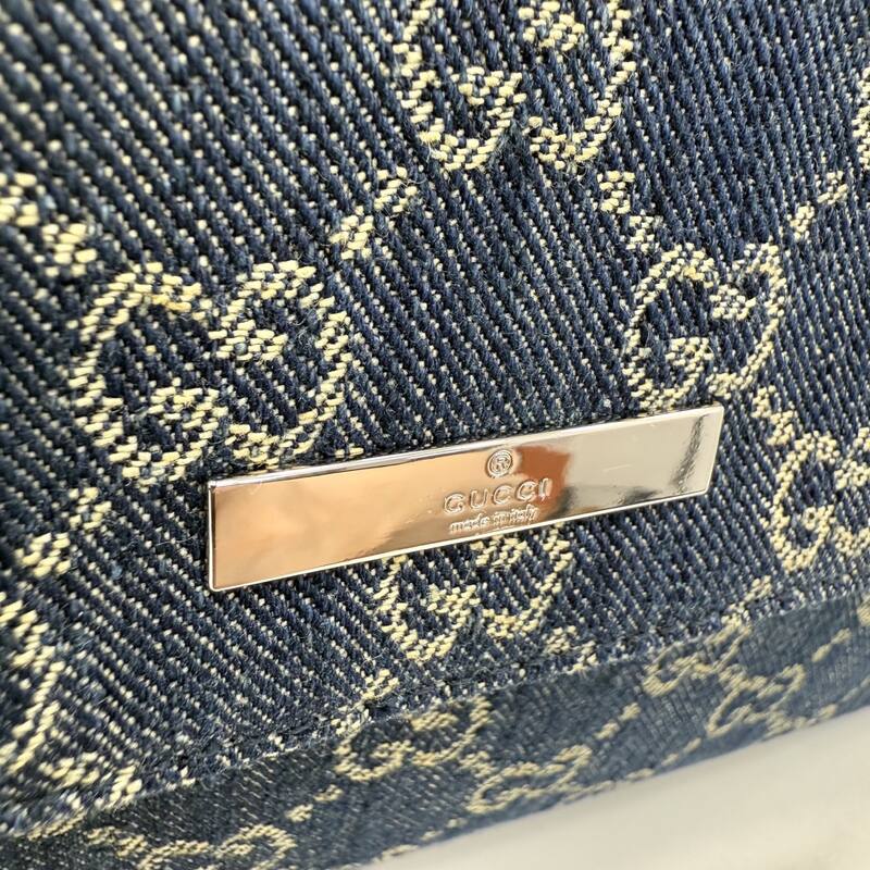 Gucci Blue GG denim shoulder — AAA Quality Replica