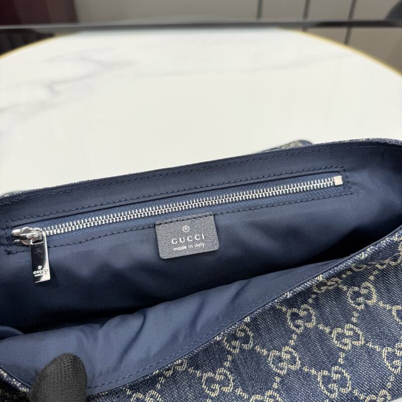 Gucci Blue GG denim shoulder — AAA Quality Replica