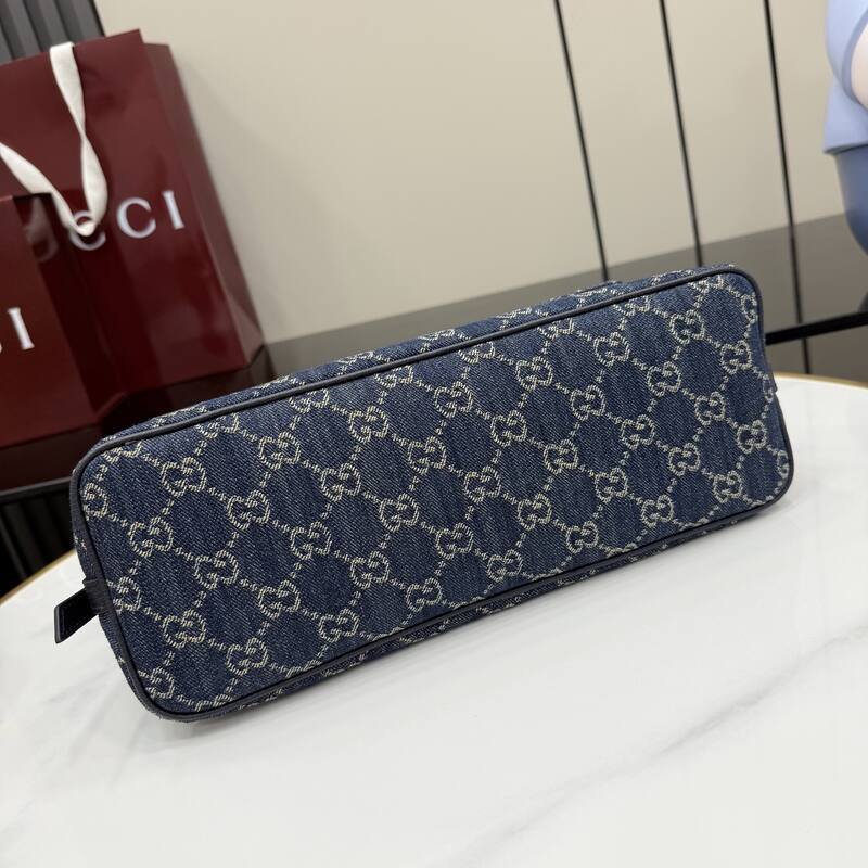 Gucci Blue GG denim shoulder — AAA Quality Replica