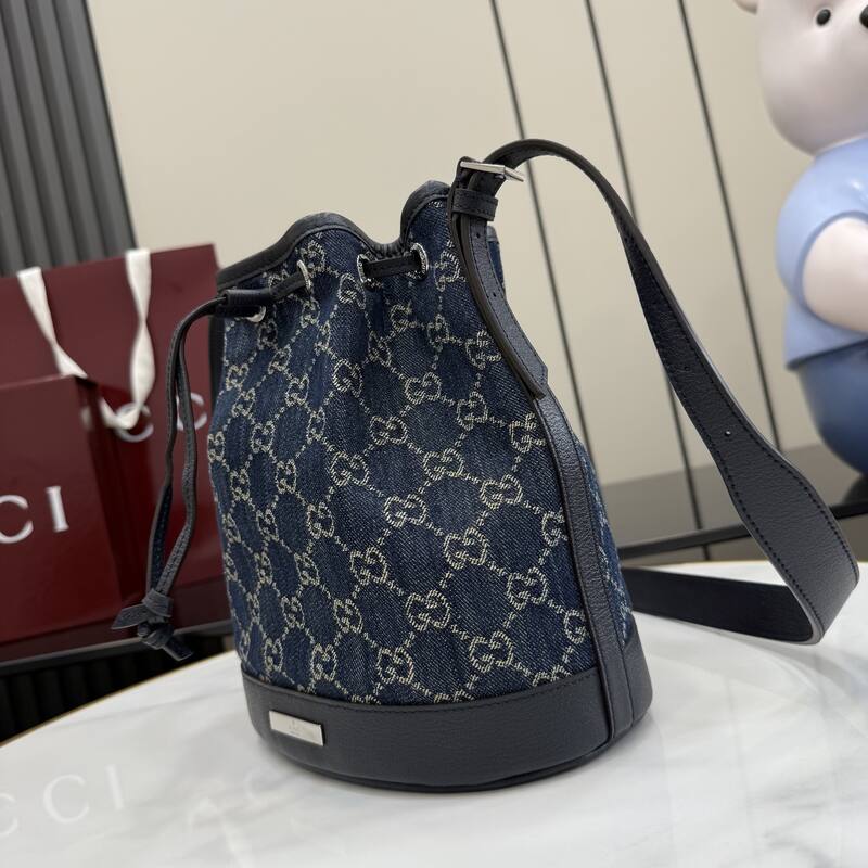 Gucci Blue GG denim crossbody — Top Quality Replica
