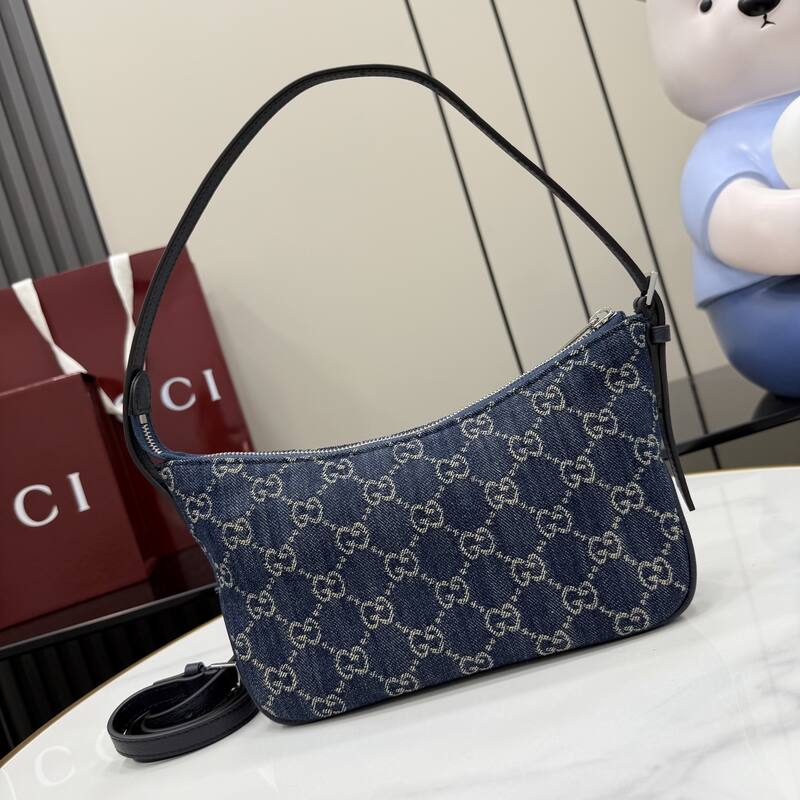 Gucci Blue GG denim shoulder — Premium Replica