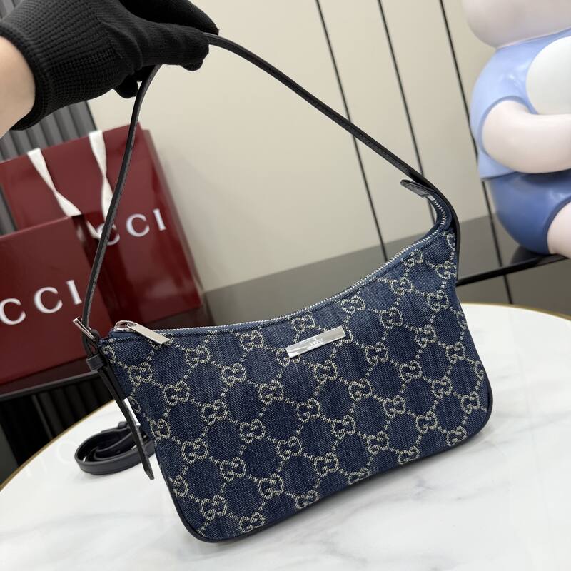 Gucci Blue GG denim shoulder — Premium Replica