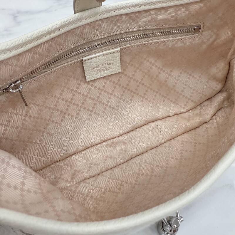 Gucci Jackie White GG canvas small shoulder — 1:1 Replica