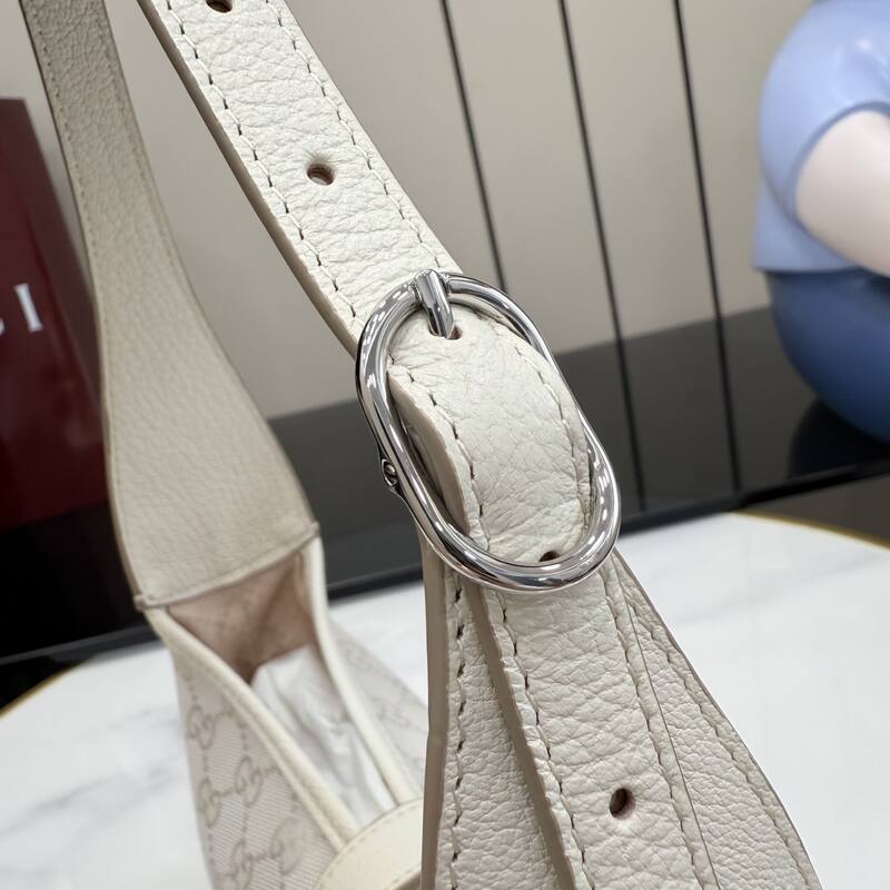 Gucci Jackie White GG canvas small shoulder — 1:1 Replica