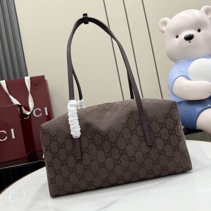 Gucci Brown GG canvas tote — 1:1 Replica