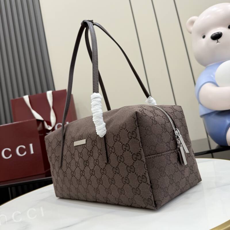 Gucci Brown GG canvas tote — 1:1 Replica