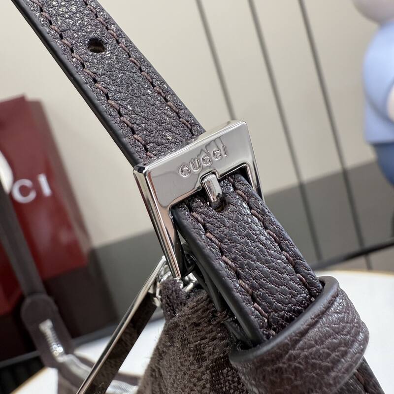 Gucci Lady Lunetta Brown GG Canvas shoulder — Top Quality Replica