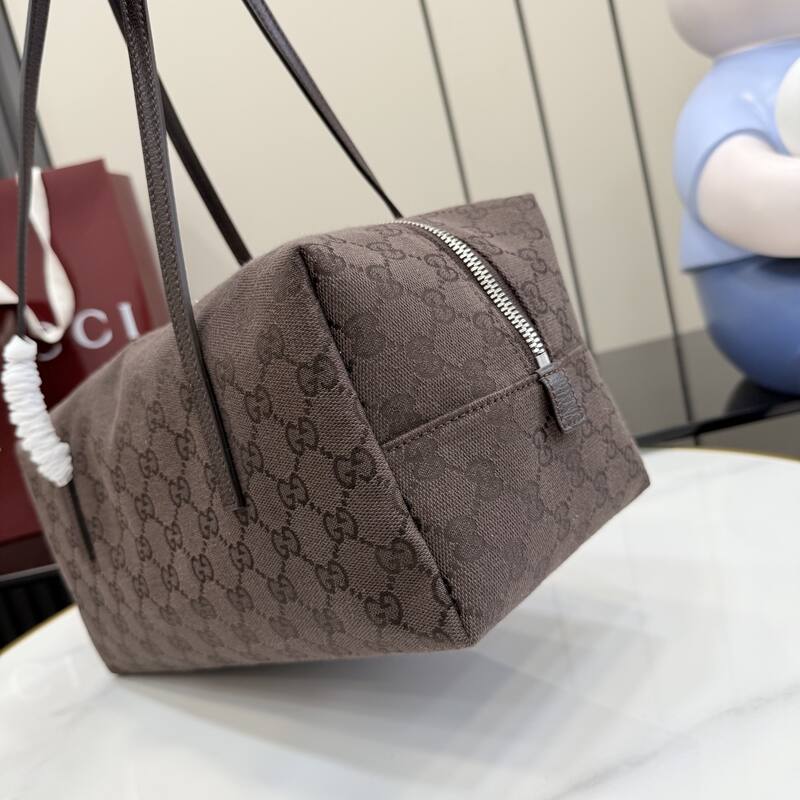 Gucci Brown GG canvas tote — 1:1 Replica