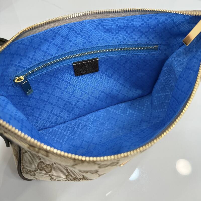Gucci Lady Lunetta Beige GG canvas shoulder — Premium Replica