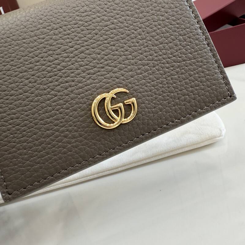 Gucci GG Marmont Taupe card holder — AAA Quality Replica
