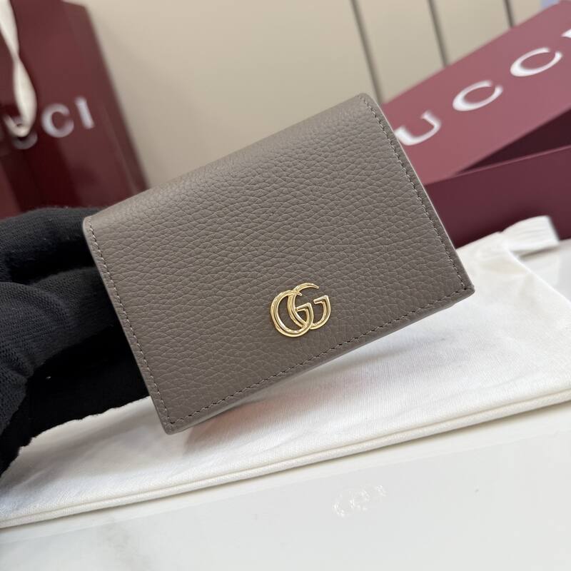 Gucci GG Marmont Taupe card holder — AAA Quality Replica