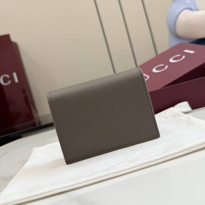 Gucci GG Marmont Taupe card holder — AAA Quality Replica