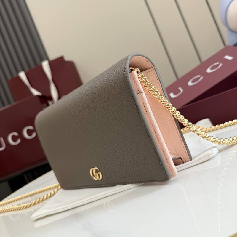 Gucci GG Marmont Gray crossbody — AAA Quality Replica