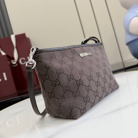Gucci Brown GG canvas crossbody 1 1 Replica
