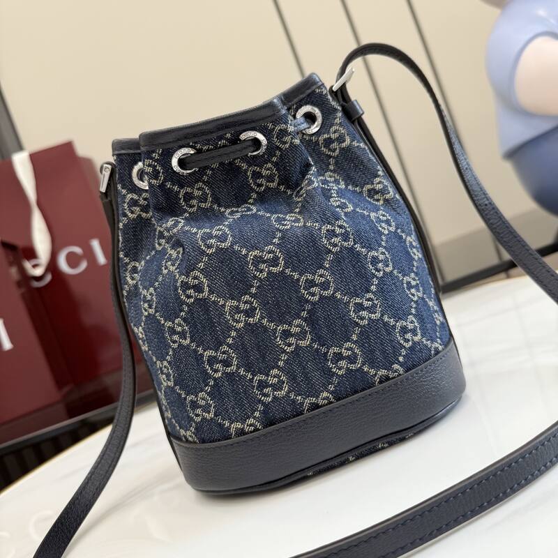 Gucci Blue denim GG crossbody — Premium Replica