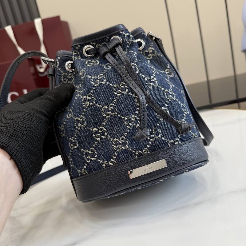 Gucci Blue denim GG crossbody — Premium Replica