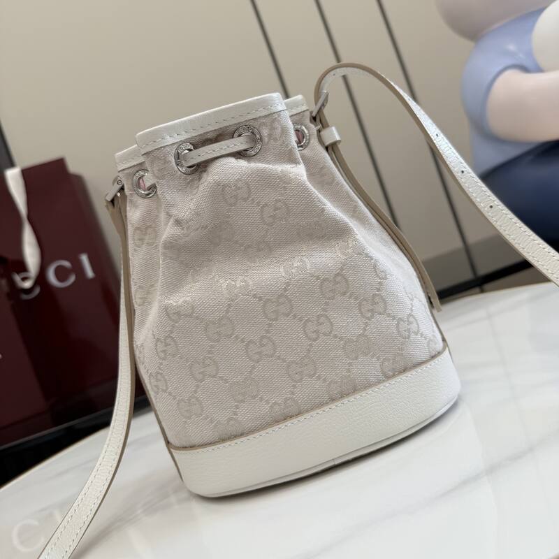 Gucci Beige White GG canvas crossbody — Premium Replica