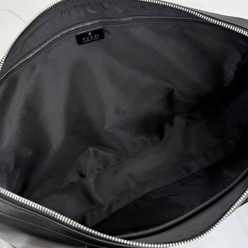 Gucci Black leather with green and red Web stripe work — Top Quality Replica