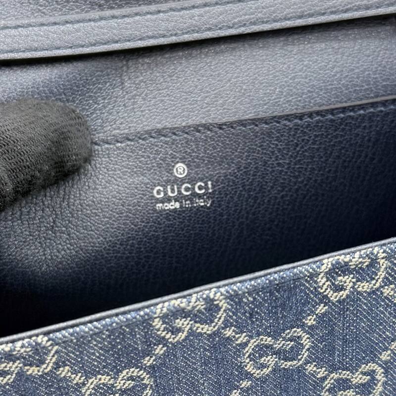 Gucci GG shoulder bag Blue GG denim crossbody — 1:1 Replica