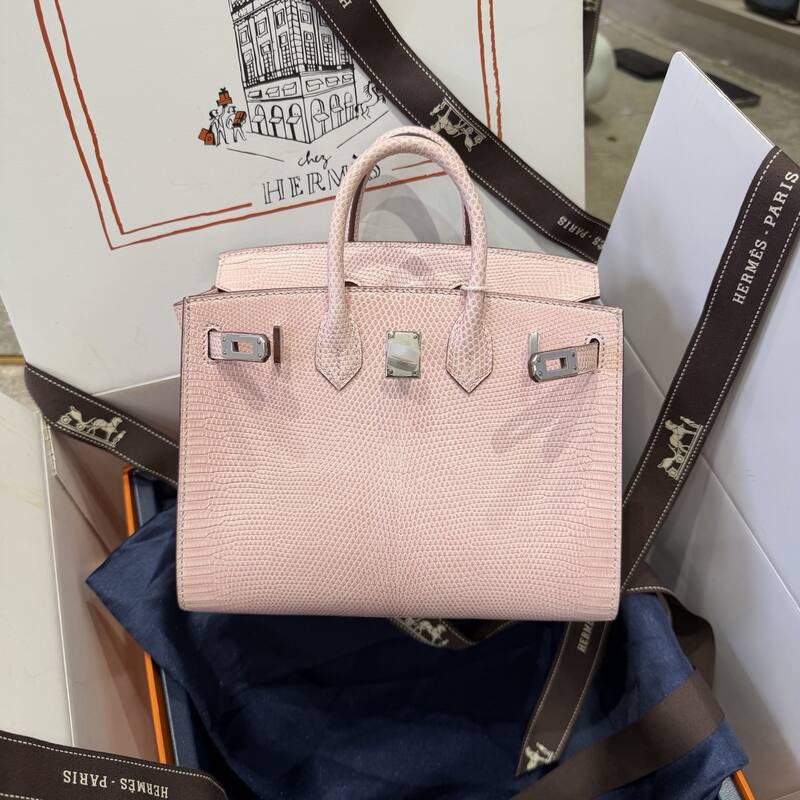 Hermes Birkin 20 Black Gray 20 top handle — Premium Replica