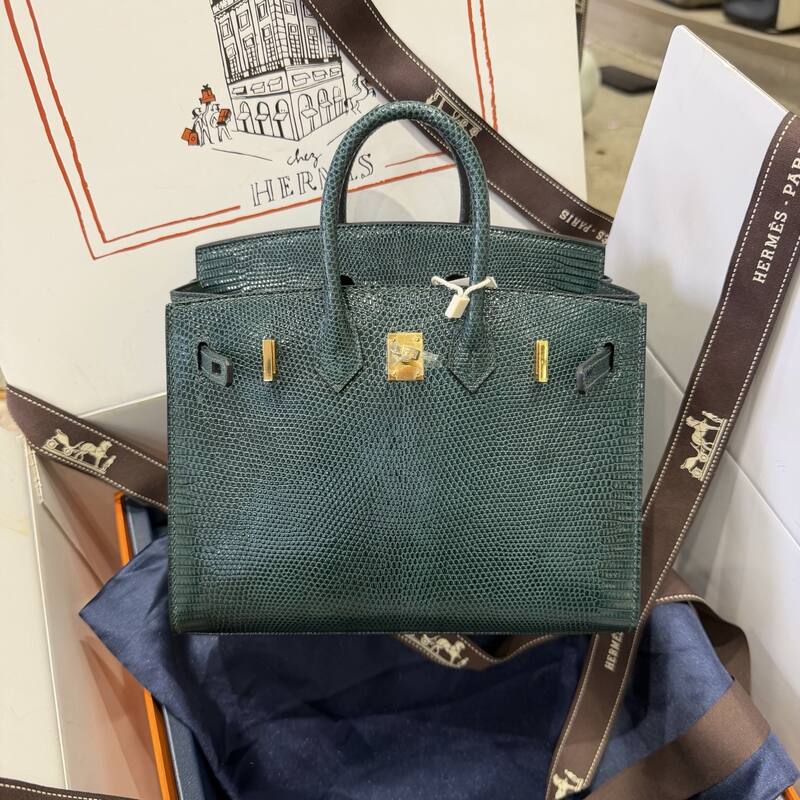 Hermes Birkin 20 Black Gray 20 top handle — Premium Replica
