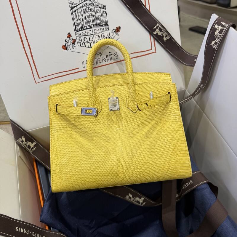 Hermes Birkin 20 Black Gray 20 top handle — Premium Replica