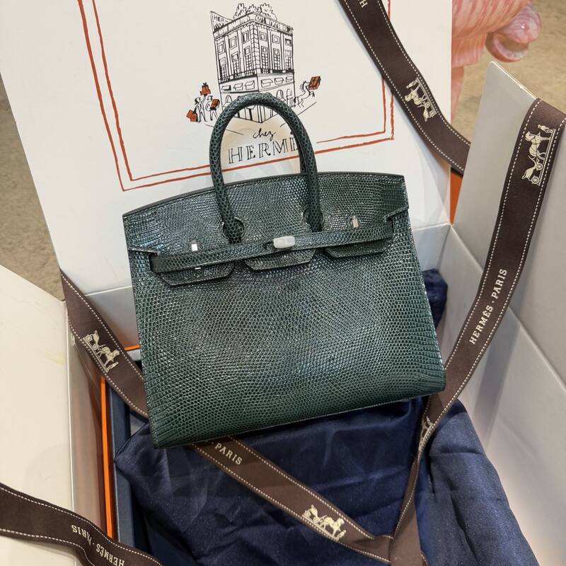 Hermes Birkin 20 Black Gray 20 top handle — Premium Replica