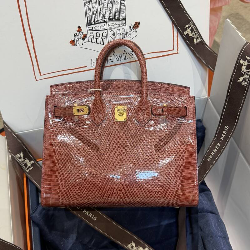 Hermes Birkin 20 Black Gray 20 top handle — Premium Replica