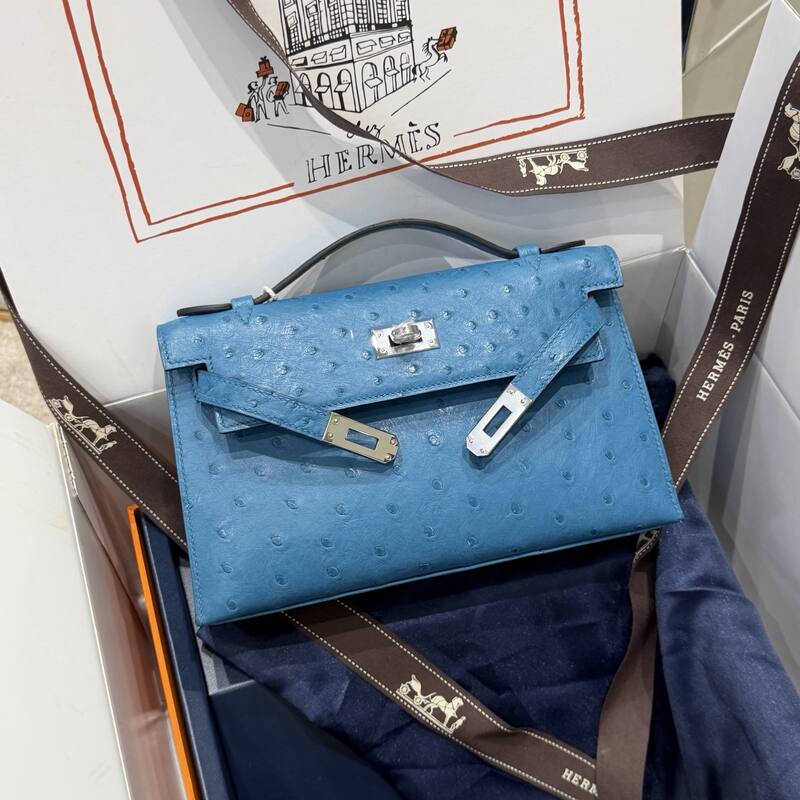 Hermes Kelly Danse Black lizard crossbody — Premium Replica
