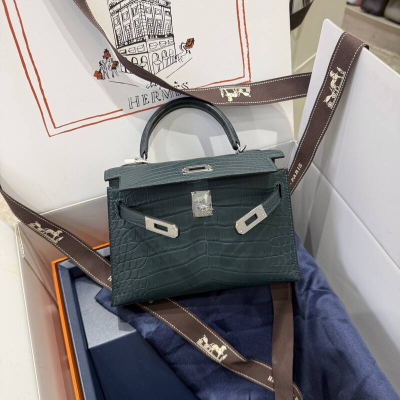 Hermes Kelly 19 Pink lizard top handle — Premium Replica