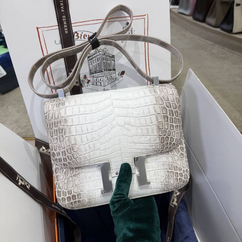 Hermes Dark Brown Crocodile crossbody — 1:1 Replica