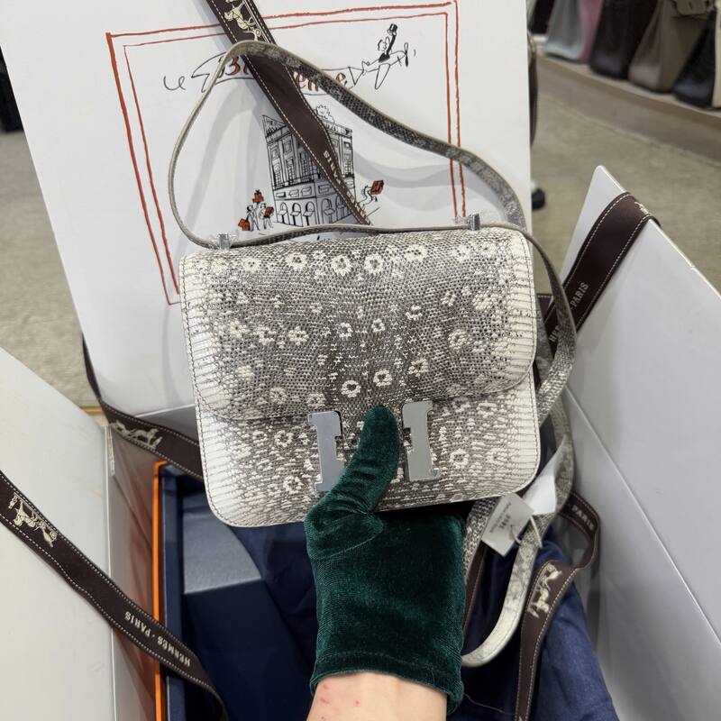 Hermes Constance 19 Pink lizard shoulder — AAA Quality Replica
