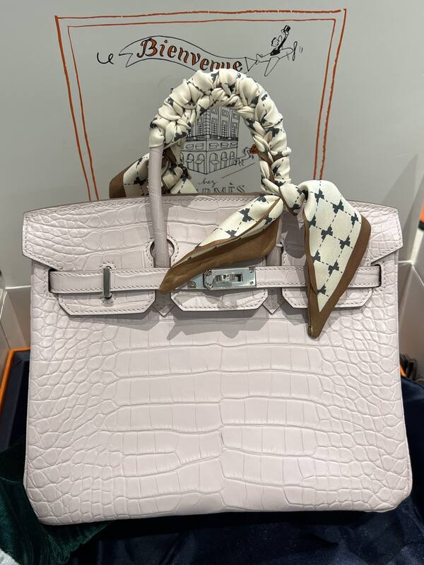Hermes Birkin 25 Blue crocodile 25 handbag — 1:1 Replica