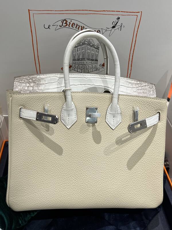 Hermes Birkin 25 Blue crocodile 25 handbag — 1:1 Replica