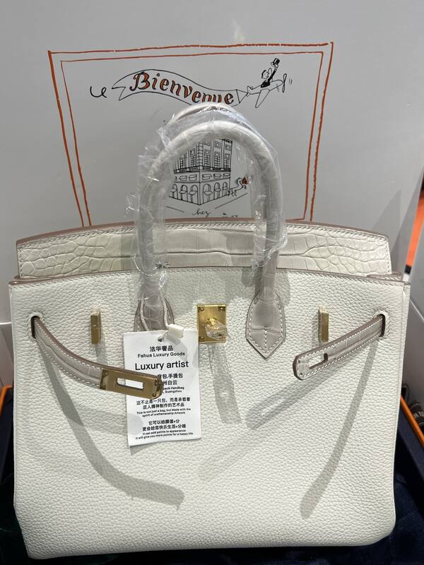 Hermes Birkin 25 Blue crocodile 25 handbag — 1:1 Replica