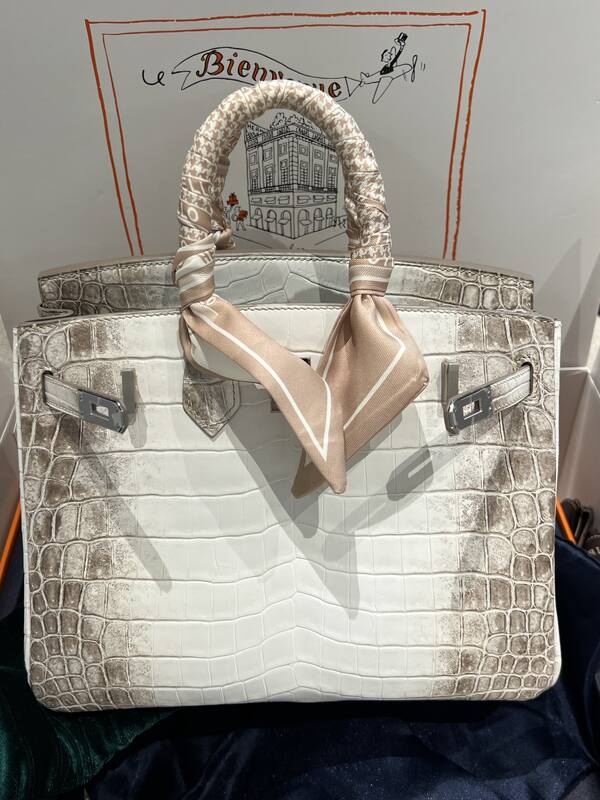 Hermes Birkin 25 Blue crocodile 25 handbag — 1:1 Replica