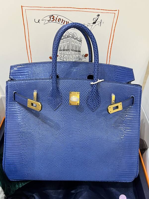 Hermes Birkin 25 Blue crocodile 25 handbag — 1:1 Replica