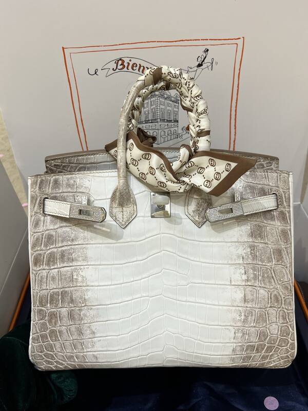 Hermes Birkin 25 Blue crocodile 25 handbag — 1:1 Replica