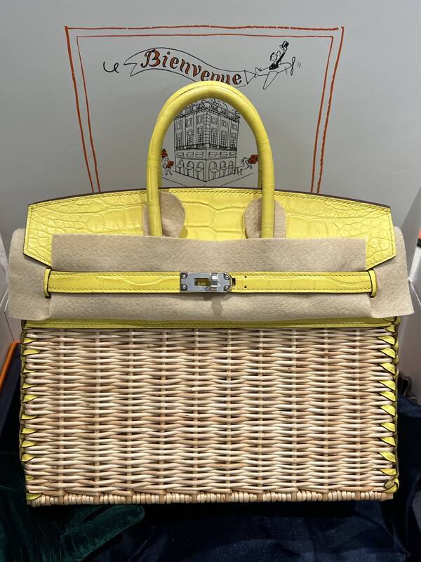 Hermes Birkin 25 Blue crocodile 25 handbag — 1:1 Replica