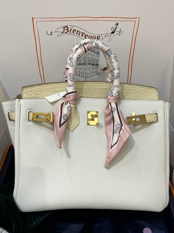 Hermes Birkin 25 Blue crocodile 25 handbag — 1:1 Replica