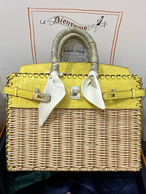 Hermes Birkin 25 Blue crocodile 25 handbag — 1:1 Replica