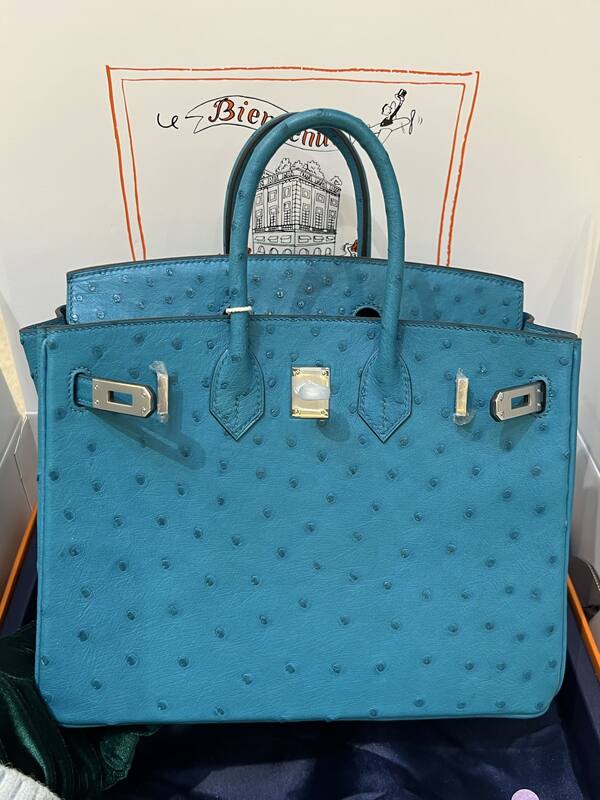Hermes Birkin 25 Blue crocodile 25 handbag — 1:1 Replica