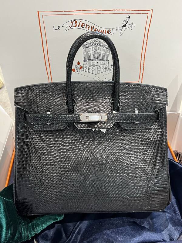 Hermes Birkin 25 Blue crocodile 25 handbag — 1:1 Replica