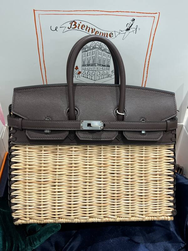 Hermes Birkin 25 Blue crocodile 25 handbag — 1:1 Replica